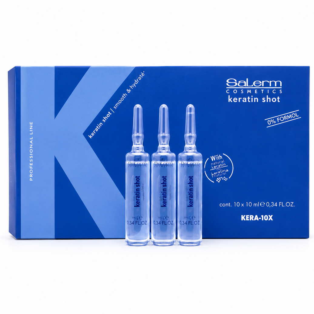 Salerm Keratin Shot Kera-10X tratamiento intensivo de queratina 12 ampollas