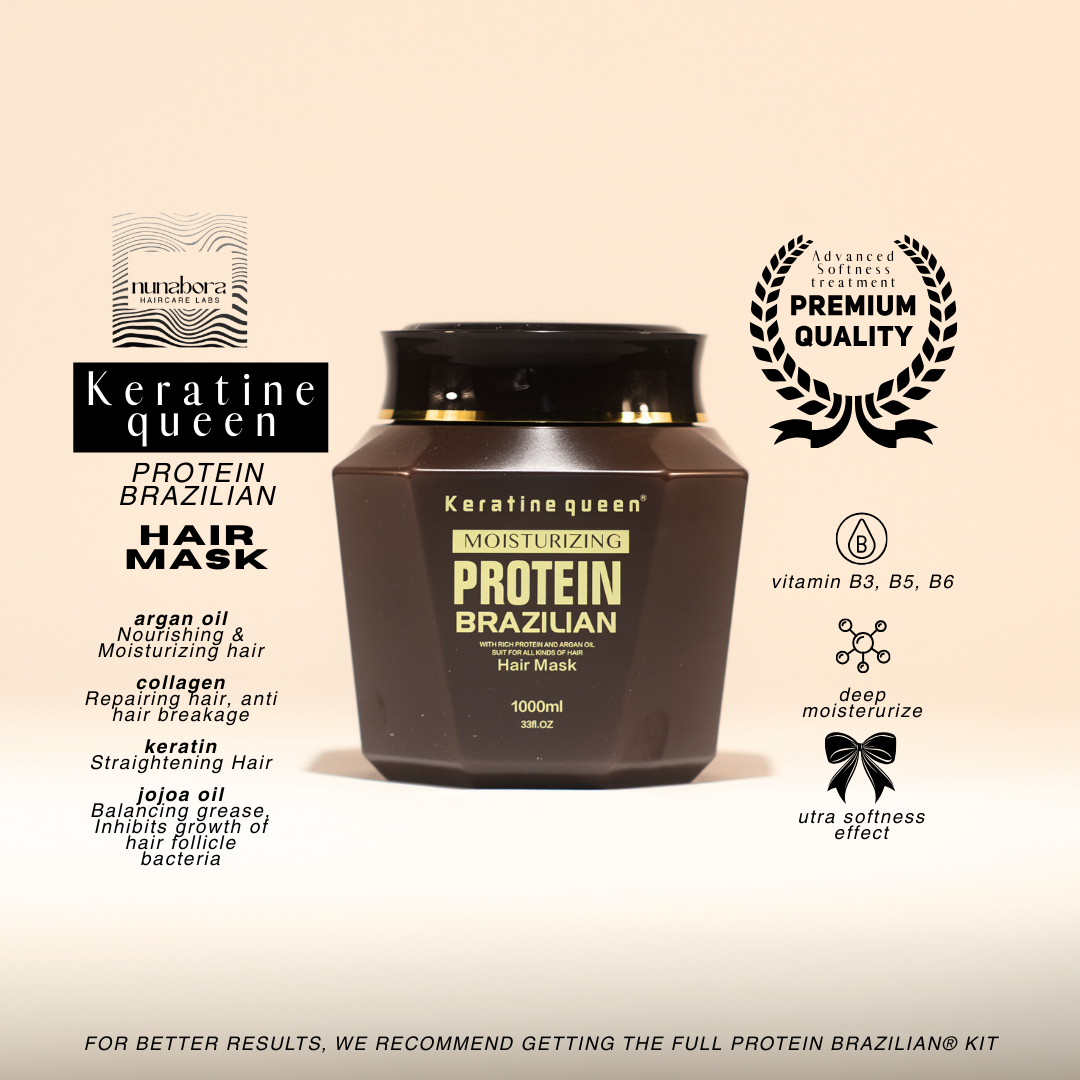 Full Brazilian Protein kit (800ml shampoo, 800ml conditioner, 1kg mask and 100ml serum)