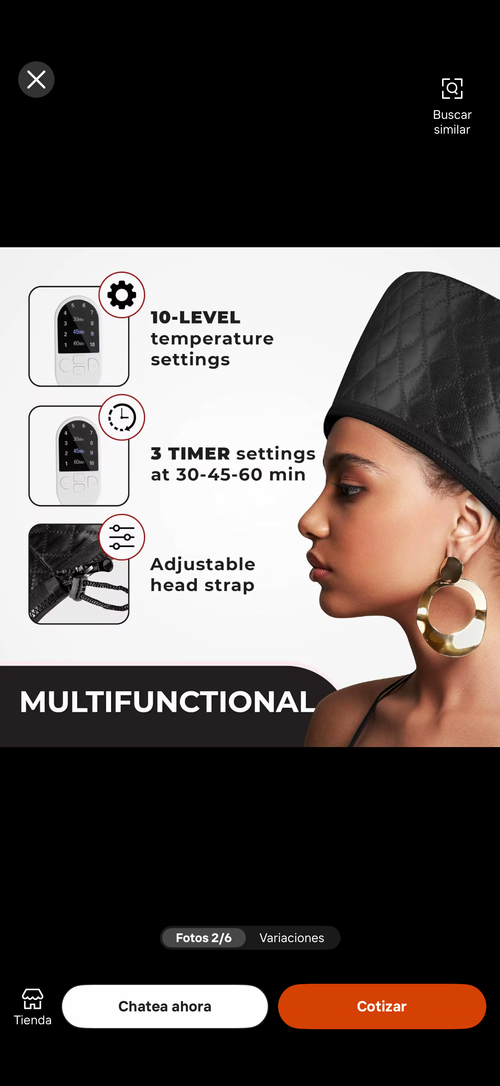 Gorro Térmico Profesional con Temporizador y Temperatura Regulable