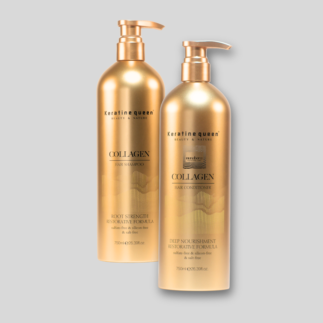 Set collagen  shampoo 750ml - acondicionador 750ml (libre de sulfatos)