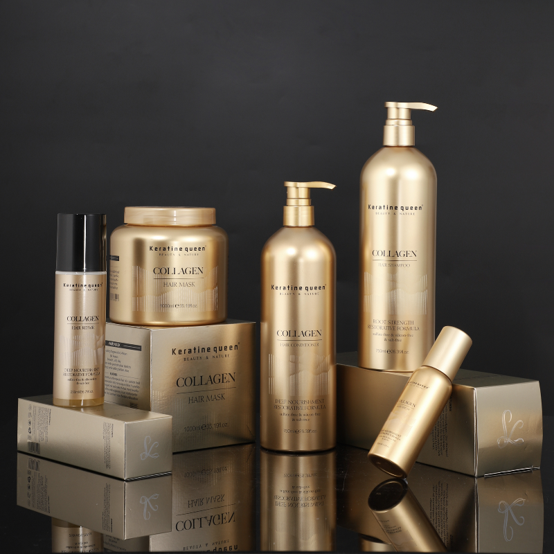 Kit completo de colágeno de 5 piezas sin sulfatos para cabello