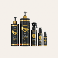 Kit completo Pantera Negra: alisado, shampoo y mascarilla para cabello liso