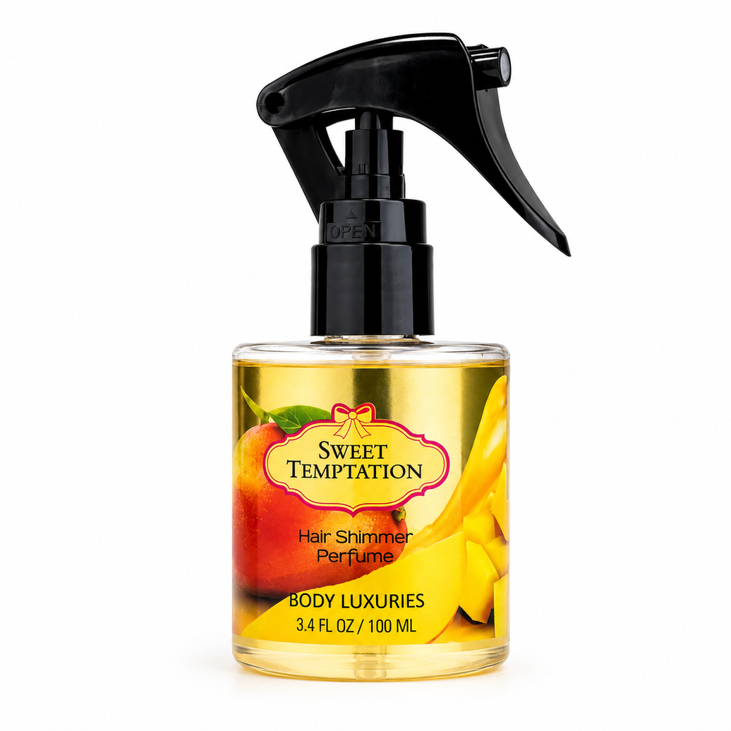 Perfume capilar Sweet Temptation shimmer 100ml con brillo para el cabello